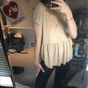 Beige urban outfitters blouse